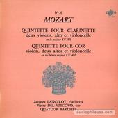 Quintette Pour Clarinette KV. 581 / Quintette Pour Cor KV. 407