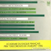 Alberto Bruni Tedeschi, Fantasia Recitativo Quasi Una Danza Für Klavier Und Orchester, Sergej Prokofieff Klavierkonzert Nr.1, Des-Dur, Op.10