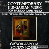 Contemporary Hungarian Music For Bassoon And Piano