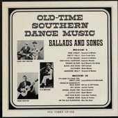 Old-Time Southern Dance Music: Ballads And Songs
