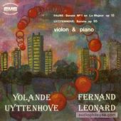 Sonate N°1 En La Majeur Op 13 / Sonate Op 95 (Violon & Piano)