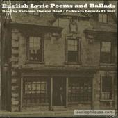 English Lyric Poems And Ballads